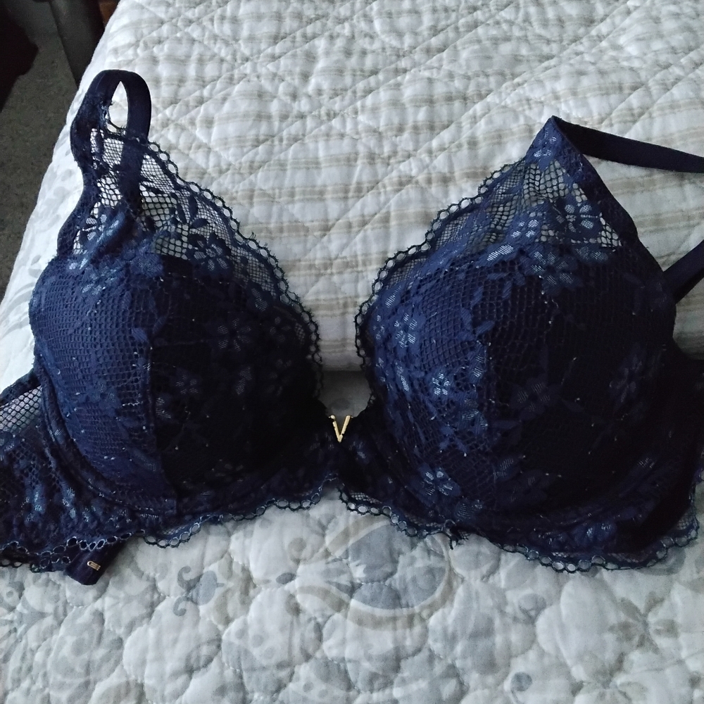 Victoria's Secret Dark Blue Bra.